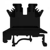 Kostki, złączki, wtyczki - Geberit DEGSON szynowa przelotowa czarna śrubowa 1,5mm2 1P VDE UL PC1.5-01P-13-00A(H) - miniaturka - grafika 1