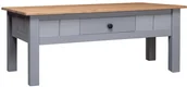 Ławy i stoliki kawowe - vidaXL Stolik kawowy, szary, 100x60x45 cm, lita sosna, seria Panama - miniaturka - grafika 1