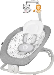 Lionelo LIONELO Pascal bujaczek, miękkie wibracje, 5 melodii, karuzela z zabawkami, poduszka pod głowę, regulowane oparcie, system oszczędzania energii, montaż bez użycia narzędzi, mocna konstrukcja (GREY DOV - Skoczki dla dzieci - miniaturka - grafika 2
