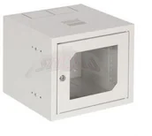 Szafy rack - Sabaj-System Szafa rack wisząca 10" 4Ux310x300 IP30 Drzwi z szybą RAL 7035 szary SZW-10-4U-30-DS-S SZW-10-4U-30-DS-S - miniaturka - grafika 1