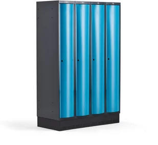 AJ Produkty Metalowa szafa ubraniowa na cokole - Szafki BHP - miniaturka - grafika 29