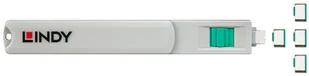 LINDY USB-C port lock green - Części i akcesoria do laptopów - miniaturka - grafika 2