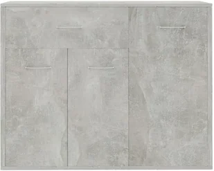 vidaXL Szafka, betonowa szarość, 88 x 30 x 70 cm, płyta wiórowa vidaXL - Szafki do salonu - miniaturka - grafika 4