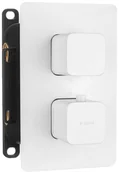 Baterie podtynkowe - Deante Box Bateria prysznicowa podtynkowa termostatyczna biała BXYAECT - miniaturka - grafika 1