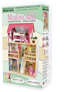 EcoToys Drewniany domek dla lalek California z ogrodem 4107 712816 - Domki dla lalek EcoToys Drewniany domek dla lalek California z ogrodem 4107 712816 - Domki dla lalek - miniaturka - grafika 15
