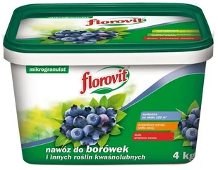 Florovit Nawóz granulowany do borówek i innych kwaśnolubnych roślin wiadro 4 kg - Nawozy ogrodnicze - miniaturka - grafika 2