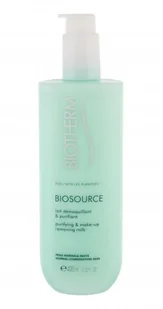 Biotherm Biosource, mleczko do demakijażu cera normalna i mieszana, 400 ml - Mleczka do demakijażu - miniaturka - grafika 3