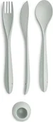 Akcesoria do grilla - Koziol Zestaw sztućców Tulip Organic szary 4037670 - miniaturka - grafika 1
