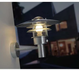 Nordlux Zewnętrzna LAMPA ścienna LONSTRUP SENSOR 71412031 elewacyjna OPRAWA do ogrodu KINKIET z czujnikiem ruchu IP44 stal 71412031 - Lampy ogrodowe - miniaturka - grafika 2