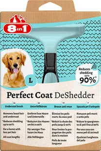 Zolux 8in1 Perfect Coat DeShedder Dog L zgrzebło do wyczesywania podszerstka dla psa L - Szczotki i furminatory - miniaturka - grafika 3