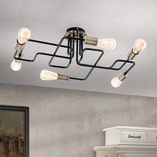 Orion Lampa sufitowa Jailhouse, 6-punktowa - Lampy sufitowe - miniaturka - grafika 2