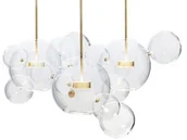 Lampy sufitowe - Step into Design Lampa wisząca BUBBLES 14 LED transparentno-złota ST-0801-14) Step into Design - miniaturka - grafika 1