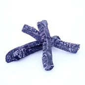 Akcesoria kominkowe - Kratki.pl ozdobne drewienka ceramiczne polana czarne LEO/POLANA - miniaturka - grafika 1