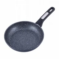 Patelnie - Kamille Porządna patelnia marmurowa gruba 22cm 5386MR - miniaturka - grafika 1