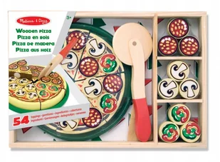melissa-&-doug PIZZA DREWNIANA BEZPIECZNY NOŻYK SKŁADNIKI 54EL. 10167 - Zabawki AGD - miniaturka - grafika 3
