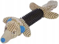 Zabawki dla psów - Zabawka dla psa pluszowy wilk z gumą Tpr - miniaturka - grafika 1