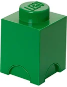 Pojemniki na zabawki - Lego Pojemnik "Brick 1" w kolorze zielonym - 12,5 x 18 x 12,5 cm - miniaturka - grafika 1