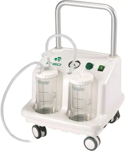 Fazzini Włochy Ssak elektryczny F-60 jezdny Profesjonalne, jezdne urządzenie medyczne do odsysania wydzielin. F-60 - Urządzenia medyczne - miniaturka - grafika 2