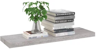 VidaXL Lumarko Półka ścienna, szarość betonu, 80x23,5x3,8 cm, MDF 326600 VidaXL - Półki do salonu - miniaturka - grafika 3