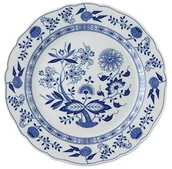 Talerze - Hutschenreuther 02001 720002 10031 wzór CEBULOWY niewiele miejsca na biurku, 31 cm z flagą/Gourmet Talerz, niebieski 02001-720002-10031 - miniaturka - grafika 1