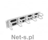 LANBERG ORGANIZER KABLI AK-1204-S 19" 2U Z 5 UCHWYTAMI PANEL SZCZOTKOWANY TYP B SZARY - Pozostałe akcesoria sieciowe - miniaturka - grafika 10