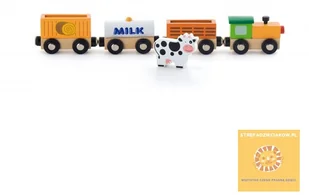 VIGA VIGA 50821 Kolejka drewniana: Pociąg Farma VG-50821 - Pociągi dla dzieci - miniaturka - grafika 3