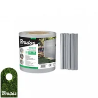 Ogrodzenia - BRADAS Taśma ogrodzeniowa balkonowa jasnoszara 19cm x 35m + klipsy 0292 TOB4501935LGYL - miniaturka - grafika 1