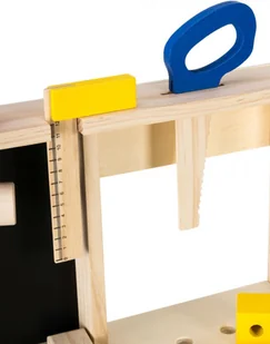 Mamabrum Drewniany zestaw majsterkowicza XXL - 75 elementów + pas narzędziowy WORKBENCH GYT1863 - Mały majsterkowicz - miniaturka - grafika 15