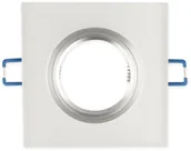 Oprawy, klosze i abażury - LED line Oprawa szklana mrożona kwadratowa stała biały GLIKKA 241338 - miniaturka - grafika 1