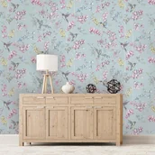 Tapety - Dutch Wallcoverings Spits Wallcoverings Tapeta z motywem kolibrów, wielokolorowa, 12391 - miniaturka - grafika 1