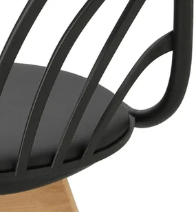 Intesi Krzesło Sirena z podłokietnikami czarne - Krzesła - miniaturka - grafika 17