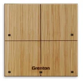 Systemy inteligentnych domów - Grenton Grenton TOUCH PANEL 4B CUSTOM WOOD TF-Bus jasny TPA-604-T-02 5902983719458 - miniaturka - grafika 1