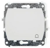 Wyłączniki światła i elektryczne - Karlik Trend biały łącznik zwierny dzwonek WP-4 WP-4 - miniaturka - grafika 1