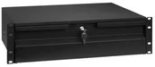 Akcesoria do szaf serwerowych - StalFlex Szuflada Rack 19" 3U czarna - miniaturka - grafika 1