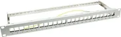 Wtyczki i adaptery - LogiLink Patchpanel Keystone 24-portowy ekranowany szary NK4041 - miniaturka - grafika 1