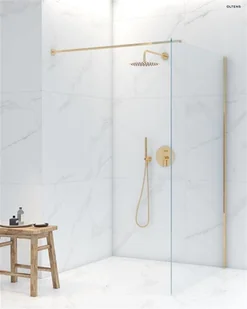 Oltens Zestaw Oltens Molle bateria podtynkowa z deszczownicą 30 cm Vindel (S) i kompletem prysznicowym Sog złoty 36603800 - Baterie podtynkowe - miniaturka - grafika 8