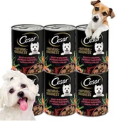 Mokra karma dla psów - Cesar Mokra Karma dla Psa WOŁOWINA ZESTAW 6x400g  od 95zł +DO 3% ZWROTU W PROGRAMIE LOJALNOŚCIOWYM ZEST-CES-WOL-400-6 - miniaturka - grafika 1