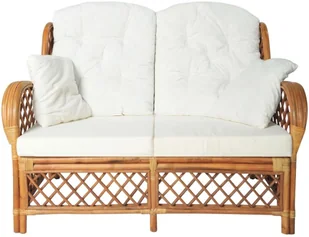 vidaXL 2-osobowa sofa, jasnobrązowa, rattanowa 325474 - Sofy ogrodowe - miniaturka - grafika 2