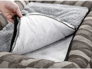 Kerbl Legowisko dla psa Pablo, 80x55 cm, szare, 80365 - Legowiska dla psów - miniaturka - grafika 2