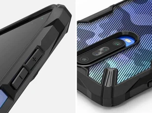 RINGKE Etui Fusion X do Xiaomi Redmi K30 Poco X2 Camo Black + Szkło Alogy 7692/9238X1 - Etui i futerały do telefonów - miniaturka - grafika 4