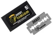 Akcesoria do golenia męskie - Derby Klasyczne żyletki Premium Double Edge (5 szt.) DBYBLK - miniaturka - grafika 1