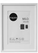 Ramki na zdjęcia - INSPIRE Ramka zdjęcia MILO 30 x 40 cm biała MDF INSPIRE - miniaturka - grafika 1
