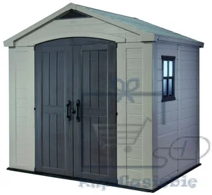 Keter Domek narzędziowy Factor, kremowy, 256,5x182x243 cm - Altany ogrodowe - miniaturka - grafika 47