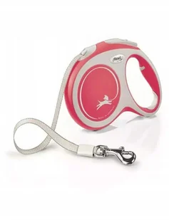 Flexi Smycz New Comfort Taśma L 5m/60kg czerwony - Smycze dla psów - miniaturka - grafika 3