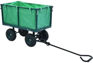 vidaXL Ogrodowy wózek ręczny, zielony, 350 kg - Taczki - miniaturka - grafika 4