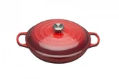 Brytfanny - Le Creuset Signature Garnek Gourmet wiśniowy średnica: 30 cm 21180300602430 - miniaturka - grafika 1