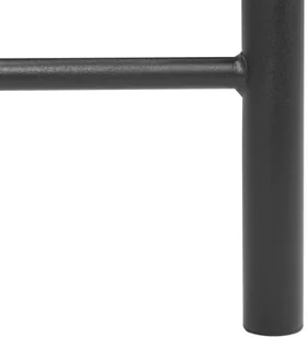 Beliani Łóżko czarne 180 x 200 cm metalowe ze stelażem RODEZ - Łóżka - miniaturka - grafika 7