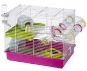 Klatki dla gryzoni - Ferplast Klatka dla chomika, Laura, różowa, 46x29,5x37,5 cm, 57912411 - miniaturka - grafika 1