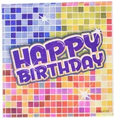 Kinder party - Folat Dekoracja stołu  380182  16 małe serwetki  Happy Crazy Birthday - miniaturka - grafika 1