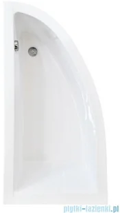Besco Praktika 150x70cm wanna asymetryczna lewa + obudowa + syfon - Wanny - miniaturka - grafika 3